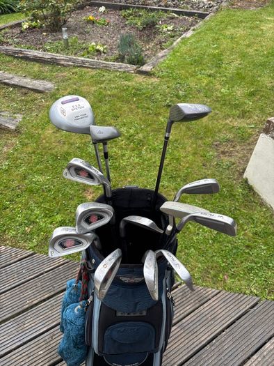 Full set golf clubs and bag