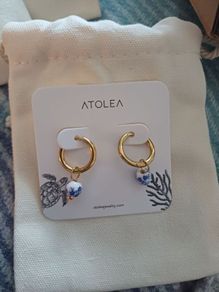 Atolea hoop earrings