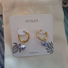 Atolea hoop earrings