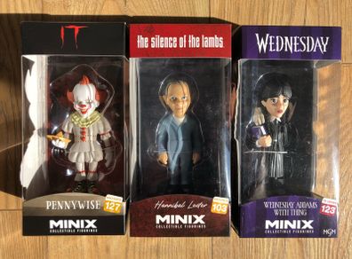 Minix: Pennywise/Hannibal/Wednesday (Various Prices)