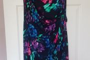 Coast Midi Navy Print Dress