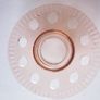 Vintage Deco Czech Pink Glass Large Footed Vase c.1930 Image 6