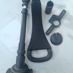 MICRO Deluxe Set - Seat Push Handle and Footrest: Black