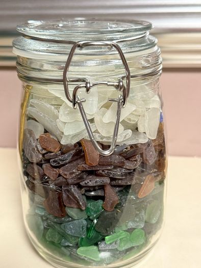 Jar of Sea Glass