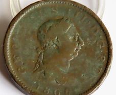 1806 Penny King George III copper coin