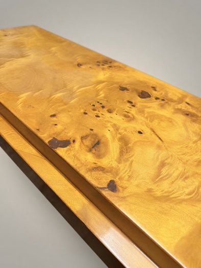 Art Deco Style Burl Walnut Console Table