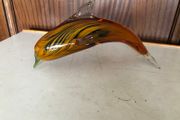 Glass Amber Dolphin