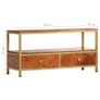 Sideboard 90x30x45 cm Solid Acacia Wood Image 9