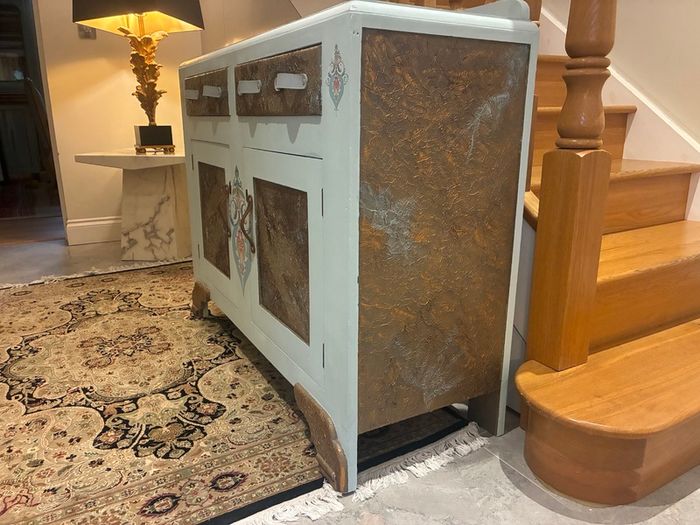 Upcycled Solid Wood Sideboard - The Finicky Fox Cafe design