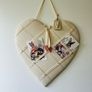 Linen heart notice board Image 8