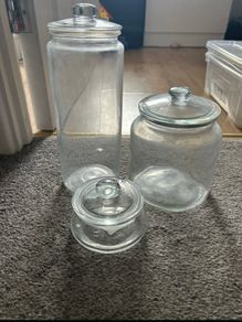 glass jars (3 )