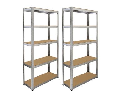 2 Bays Of 5 Layer Shelving Shelves Racking