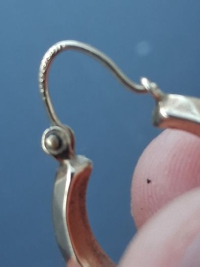 9k Gold hooped Earrings(1.9 grams)