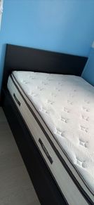 Ikea double ottoman bed malm