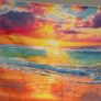 Colourful beach backdrop 5x3ft Image 2