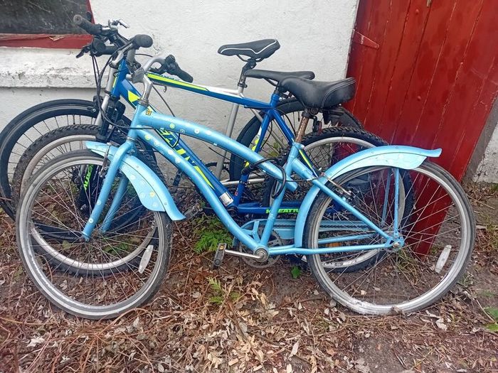4 bikes, table saw, gokart, portable air compresso