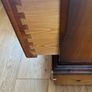 Pair solid antique pine lockers Image 3