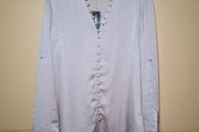 Womens Express Portofino silky long sleeve shirt blouse Size Medium slim light pink BNWT BRAND NEW