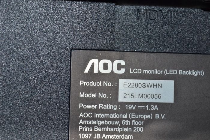 Aoc 22" Full HD 1920x1080 Led HDMI Monitor