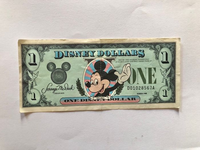 1988 Disney Dollar