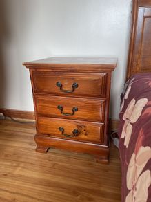 Classic Vintage Solid Wood Bedside pair