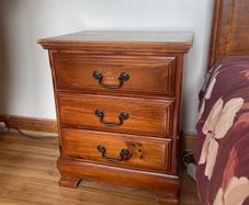 Classic Vintage Solid Wood Bedside pair