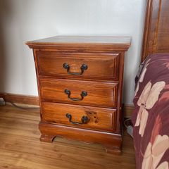 Classic Vintage Solid Wood Bedside pair