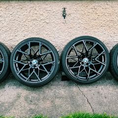 R20 5x112 BMW Style 795M G30 staggered alloy wheels with very good tyres and tpms