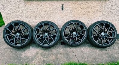R20 5x112 BMW Style 795M G30 staggered alloy wheels with very good tyres and tpms