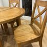 Small round EXTENDABLE dining table & 4 chairs Image 7