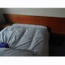 Pristine Mid Century Teak Bedroom Set Headboard and 8 Drawer Dresser Image 5