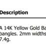 A 14K Yellow Gold Bangle Cluster Bracelet. Image 5