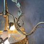 FLASH SALE! 475 DOWN FROM 675 ! Antique Art Deco Style Three Branch French Chandelier. Image 6
