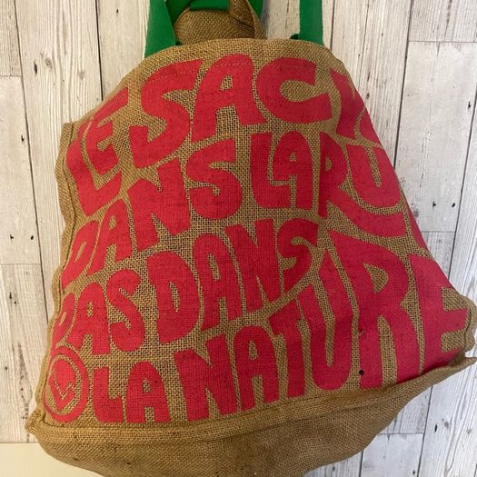 French groceries shopping bag