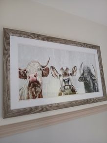 Picture & clock  Farm theme
