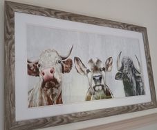 Picture & clock  Farm theme