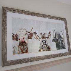 Picture & clock  Farm theme