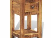 Nightstand with 1 Drawer Solid Mango Wood