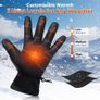 USB Electric Heating Gloves with 3 Temperature Levels, Windproof & Touchscreen Full Finger Hand Warmers for Outdoor Cycling Motorcycle Skiing and Winter Activities Image 2