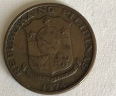 1974 Phillipines coin - 5 Sentimos