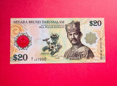 Brunei   20  RINGGIT.  2007. COMMEMORATIVE  ISSUE  Polymer / Plastic  Pick  34a Uncirculated
