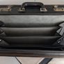 Leather Briefcase Attache Case Vintage Black  Laptop Documents Image 3