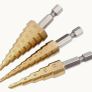 3pcs Drill Step Titanium Coated High Speed set - High Precision, Multi-Size for Wood & Metal, Durable & Versatile Free viewing Image 6