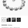 Biker skull silver braclet Image 3