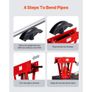 Hydraulic Pipe Bender 16 Ton Manual Copper Exhaust Pipe Bending Machine with 8 Dies (1/2" - 3") and 90 - 180 Adjustable Rollers Image 3