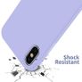 Liquid Silicone Case For iPhone X / XS Luxury Thin Soft Phone Cover New Lilac Purple - FHT4IPXLK Image 3