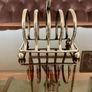 Antique Art Deco Silver Plated Toast Rack Made in England 4 Slice Rack Letter Rack Organiser Ball Feet Image 3