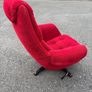 Mid-century retro vintage swivel armchair c1970 Image 5