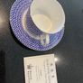 Halcyon  days Argon blue collectors tea cup and saucer set Image 5