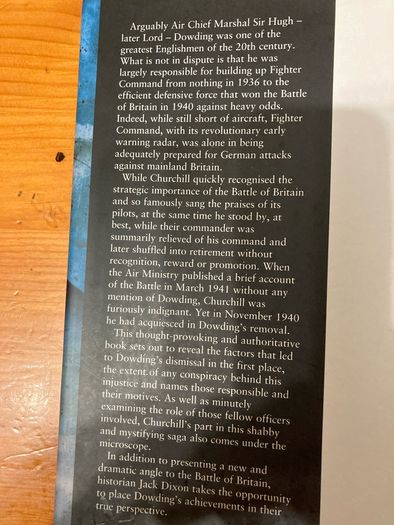 War book: 'Dowding & Churchill.The Dark Side Of The Battle Of Britain'